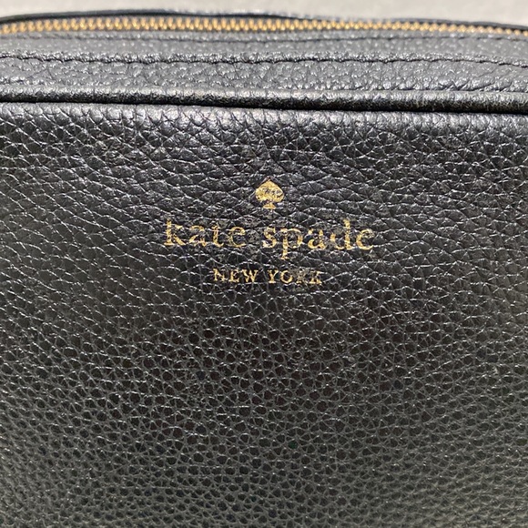 KATE SPADE “Mulberry Street Darian” Black Pebbled Leather Crossbody Bag - Picture 2 of 14